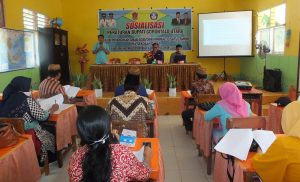 Dinas Pendidikan Gorut Gelar Sosialisasi Perbub Gorut Tentang Wajib Pendidikan Anak Usia Dini