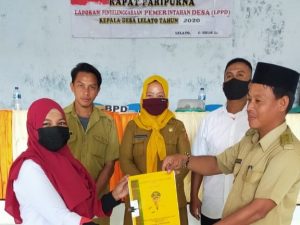 Laksanakan Perintah Undang – Undang, Kades Lelato Laksanakan LPPD