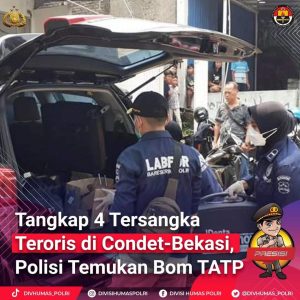 Tim Densus 88 Polri Berhasil Tangkap 4 Terduga Teroris Dan Temukan Bom Kimia yang Berdaya Ledak Tinggi