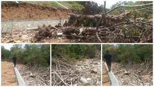 Tidak Mengantongi Izin Lingkungan, Gakum DLH Hentikan Pekerjaan Dana Desa Botungobungo
