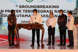 Jaksa Agung Ri Resmikan Dimulainya Pembangunan   Gedung Utama (Groundbreaking ) Kejaksaan Agung