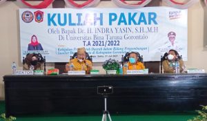 Universitas Bina Taruna Gelar Kuliah Pakar Bersama Bupati Dalam Mengembangkan SDM Gorut dan Mahasiswa