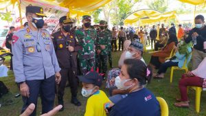 Kejaksaan Tinggi Bersama Forkopimda Provinsi Gorontalo Monitoring Pelaksanaan Vaksinasi di Kab Pohuwato