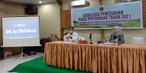 Kantor Pertanahan Kabupaten Gorontalo Gelar Kegiatan Sosialisasi Pencegahan Kasus Pertanahan