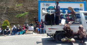 Gelar Unras di Depan PLTU Tanjung Karang, Aliansi SPJ Minta Perusahaan Akomodir Masyarakat Lokal