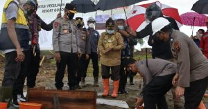 Bupati Gorontalo Utara Hadiri Peletakan Batu Pertama Pembangunan Polres