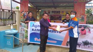 Paguyuban Agen BriLink Se Kantor Cab Limboto Serahkan Donasi Untuk Korban Banjir di Kab Gorontalo