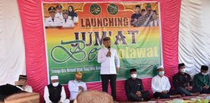 Bupati Pohuwato Saipul Mbuinga Lakukan Launching Jum’at Bershalawat di Kecamatan Randangan