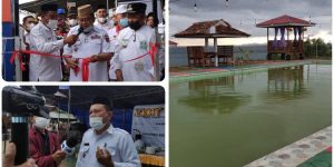 Resmikan Wisata Kolam Renang Anak Botudidingga, Bupati Gorut Berharap Selain Menjadi Destinasi Wisata, Kolam Renang Ini Bisa Melahirkan Atlet Renang