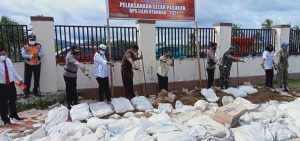 Polres Gorontalo Utara Musnahkan Berbagai Jenis Minuman Keras
