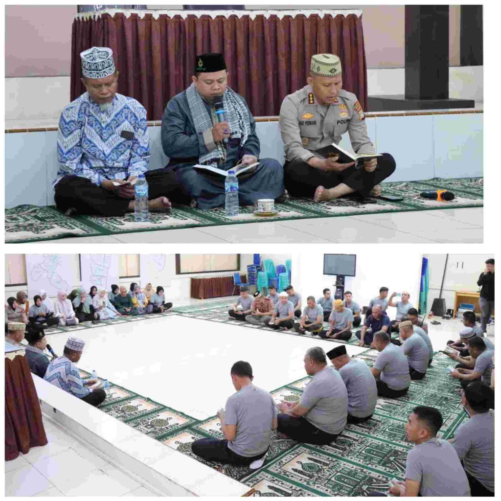 Baru Sehari Jabat Kapolresta Gorontalo Kota, Ade Permana Gelar Yasinan dan Doa Bersama