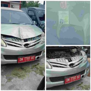 Mobil Dinas Milik Pemda Rusak Parah, Diduga Akibat Lalainya Komisioner Bawaslu Kabupaten Gorontalo