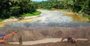 Aktifitas Pertambangan Emas Tanpa Izin (PETI) : Diduga Is Mengalihkan Jalur Air Sungai