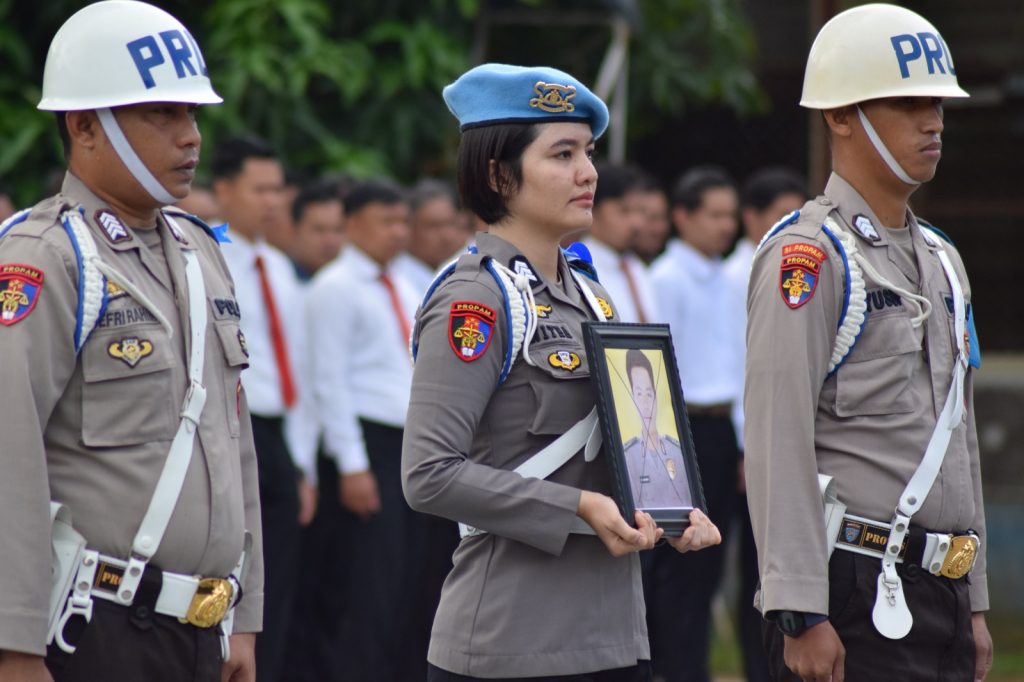 Tidak Dihadiri Brigadir YS, Polres Gorontalo Gelar Upacara PTDH