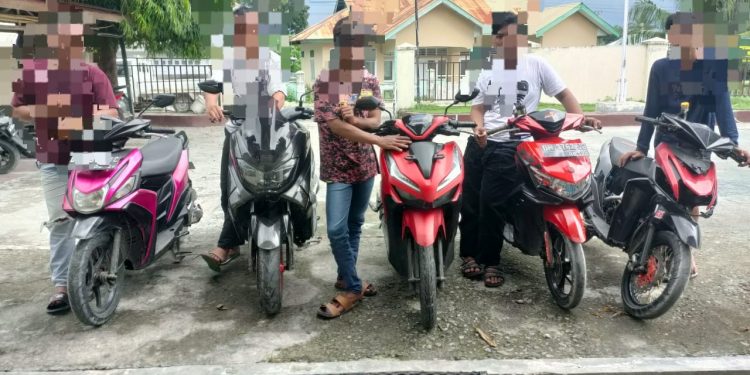 Polisi Amankan 5 Motor Aksi Balap Liar di Benteng Otanaha