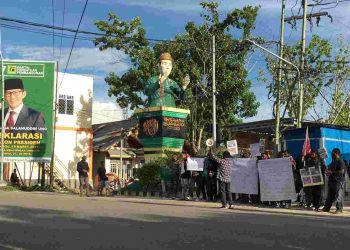 Gelar Aksi di Gorontalo, Mahasiswa Papua : Tarik Militer Dari Tanah Papua
