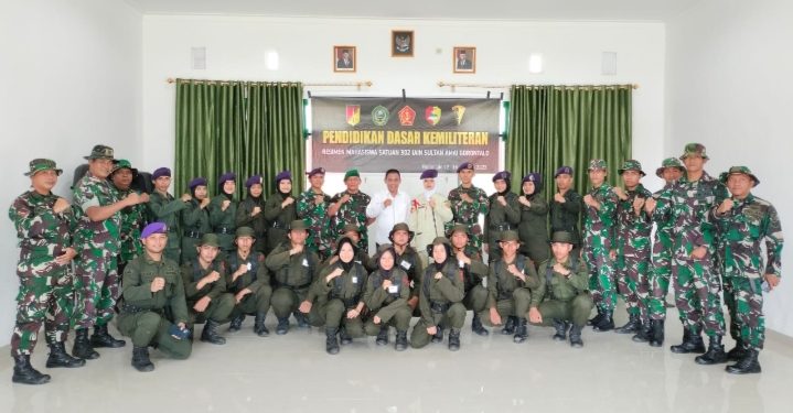 Diksar Menwa 302 IAIN Sultan Amai Gorontalo Dilatih TNI Kodim 1315/KG
