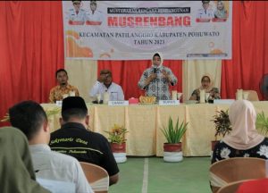 Buka Musrembang  Kecamatan Patilanggio, Wakil Bupati Suharsi Igirisa Jawab Keluhan Masyarakat