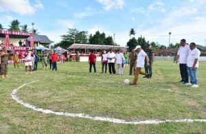 Secara Resmi Bupati Pohuwato Buka Turnamen Bola Jardin Cup, Tahun 2023 di Lapangan Desa Buntulia