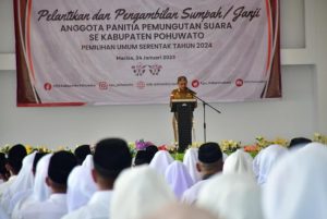 Hadiri Pelantikan PPS se- Kabupaten Pohuwato, Pesan Bupati Kerja Profesional Sesui Ketentuan Undang Undang