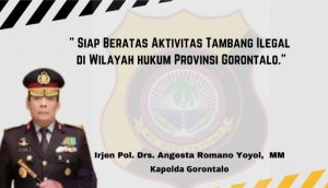 Belum Seminggu Jabat Kapolda Gorontalo, Irjen Angesta Bakal Berantas Aktivitas Tambang Ilegal