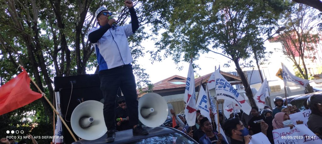 Terkait Union Busting, FSPMI Demo Management Hotel Citimall Gorontalo