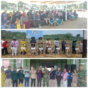 Dukung Program Pemerintah, Kodim 1315 Kabupaten Gorontalo Bersama PNM Tanam Jagung dan Tomat