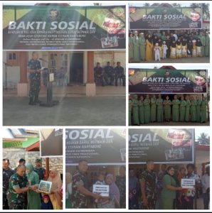 HUT Kodam Merdeka ke-65, Korem 133/ Nani Wartabone Baksos ke Panti Asuhan