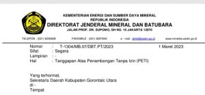 Kementerian ESDM RI Tanggapi Surat Pemda Gorut Terkait Maraknya Tambang Ilegal