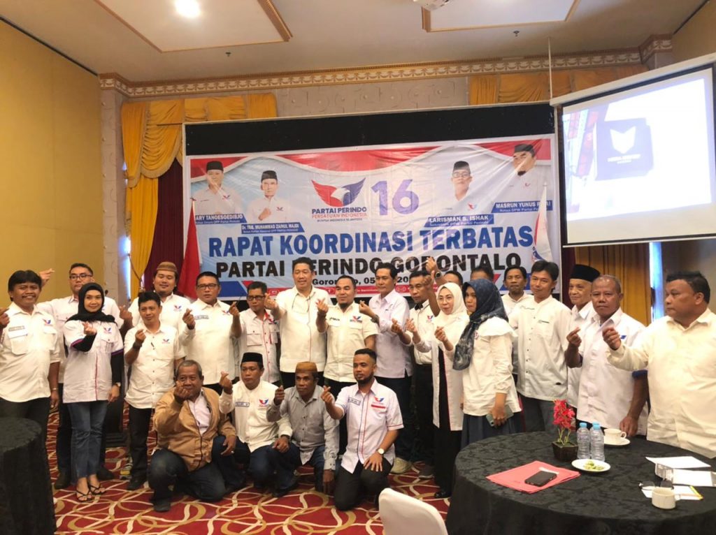 Rakor Partai Perindo Gorontalo, Ketua DPW : Pemilu 2024 Kami Yakin Menang