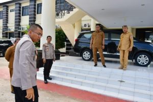 Bupati Saipul A. Mbuinga, Tinjau lokasi Upacara Hut Ke-78 RI di Lapangan Polres Pohuwato