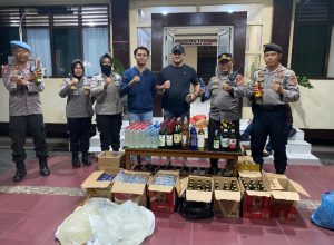 Polresta Gorontalo Kota Amankan Ratusan Botol Miras di Hari Pertama Ops Pekat