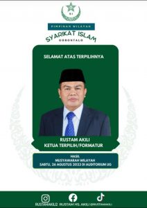 Syarikat Islam Gorontalo Masa Jihad 2023-2028 Dinahkodai Rustam Akili
