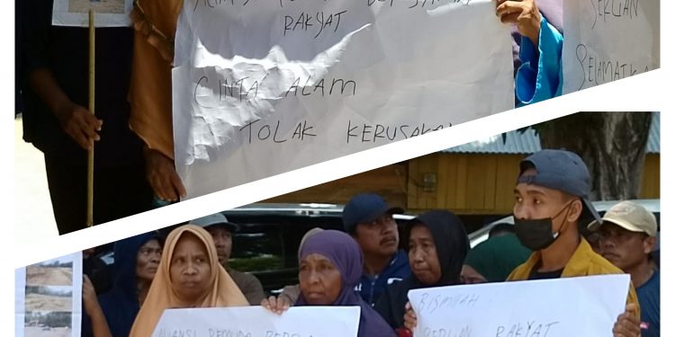 Tambang Ilegal Ancam Sumber Air, Warga Popayato Geruduk Kantor Camat dan Polsek Popayato