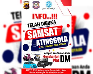 Mendekatkan Pelayanan Masyarakat Samsat Pembantu Dibuka di Kec.Atinggola