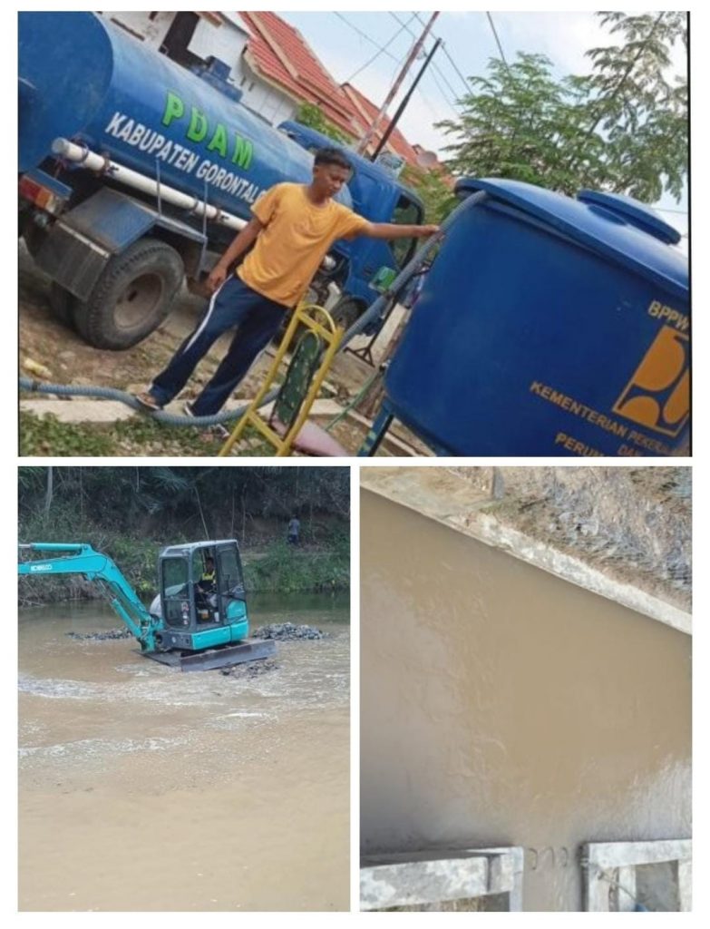 Dampak Kemarau Panjang, Perumda Tirta Limutu Lakukan Pendistribusian Air Ke Pelanggan