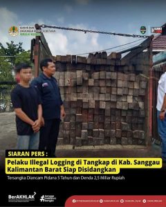 Berkas Perkara Dinyatakan Lengkap (P21) ,Kasus Ilegal Logging di Kab.Sanggau Siap Disidangkan