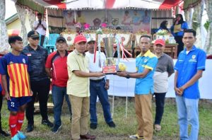 Turnamen Sepak Bola KNPI Cup Jilid II Kecamatan Patilanggio Resmi di Buka Bupati Pohuwato