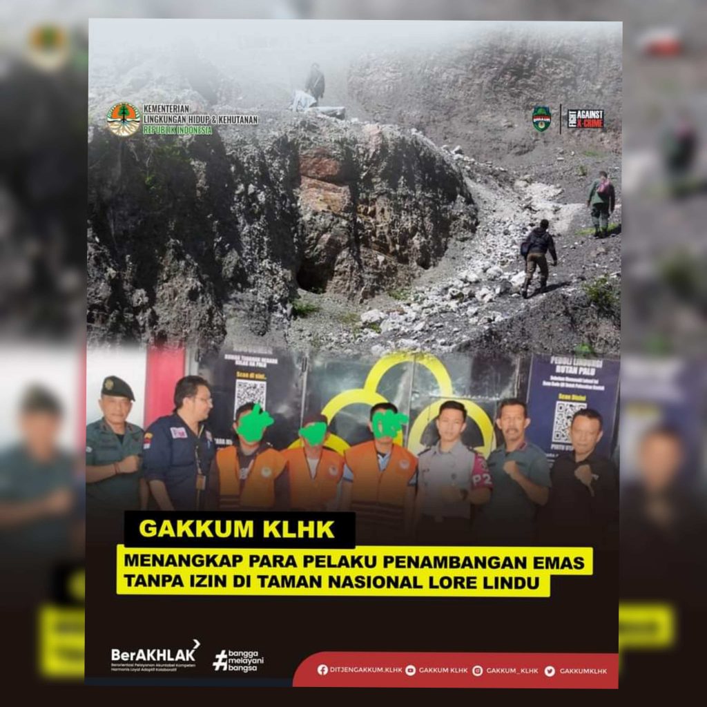 GAKKUM KLHK Tangkap 3 Tokoh Masyarakat Diduga Terlibat Pertambangan Ilegal (PETI)
