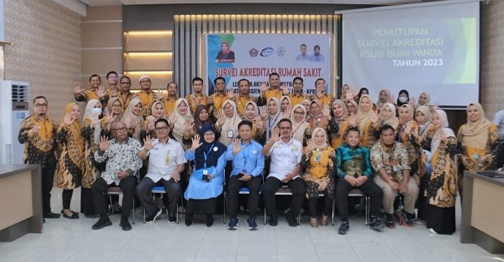 Survei Akreditasi Rumah Sakit Umum RSUD Bumi Panua Resmi Ditutup Sekertaris Daerah Pohuwato Iskandar Datau