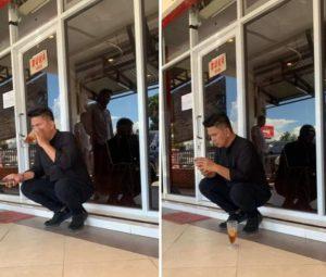 Warganet:  Memuji Keramahan Ronnie Sianturi Tertangkap Kamera Sambil Seruput Es Teh, “Bikin Wanita Salting”