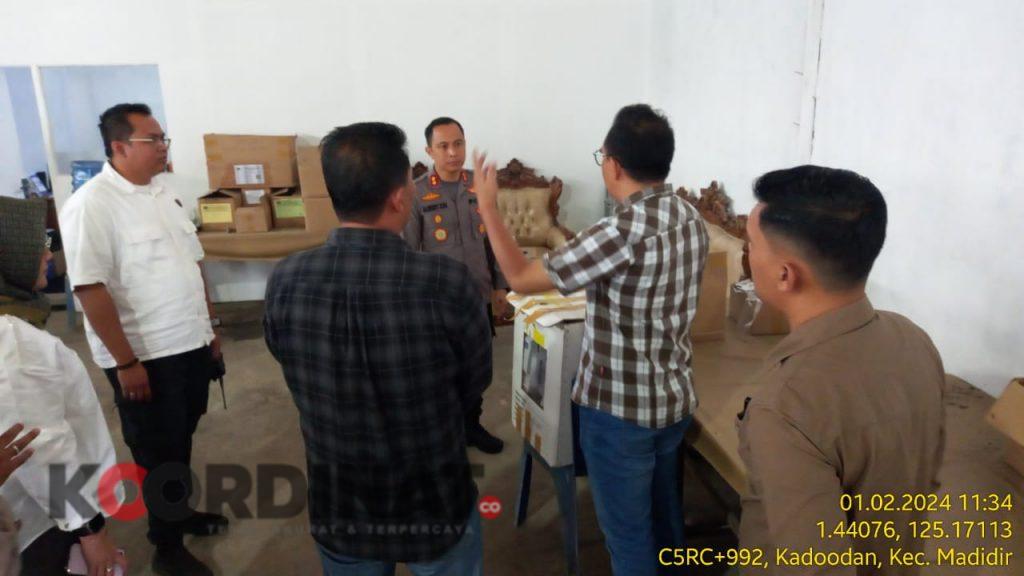 Perdana,Kapolres Bitung Cek Kesiapan KPU Menjelang Pemilu