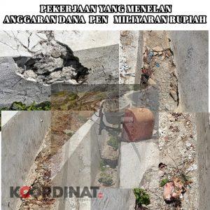 Belum Setahun Drainase di Kec.Kwandang Rusak Parah, Diduga Asal-Asalan