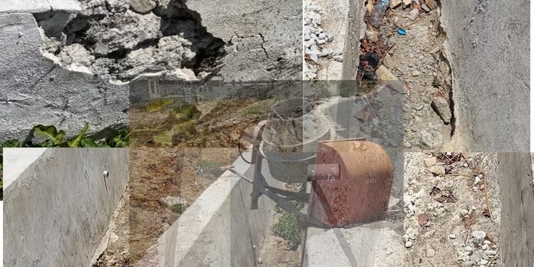 Belum Setahun Drainase di Kec.Kwandang Rusak Parah, Diduga Asal-Asalan