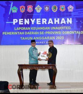 Bupati Saipul lakukan Penyerahan LKPD Pohuwato Tahun Anggaran 2023 Kepada BPK Perwakilan Gorontalo