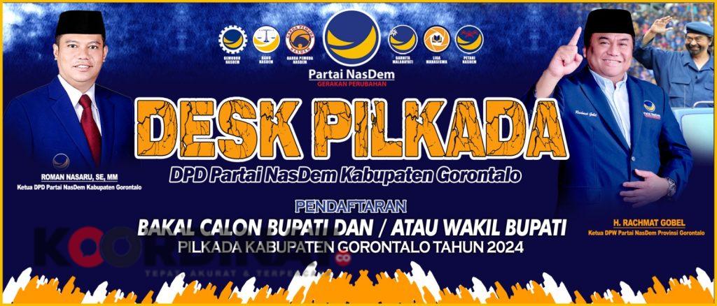DPD Partai NasDem Kabupaten Gorontalo Resmi Umumkan Pendaftaran Bakal Calon Pilkada 2024