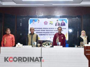 Bupati Pohuwato Hadiri Rapat Sinkronisasi Muatan Revisi RTRW Kabupaten Pohuwato