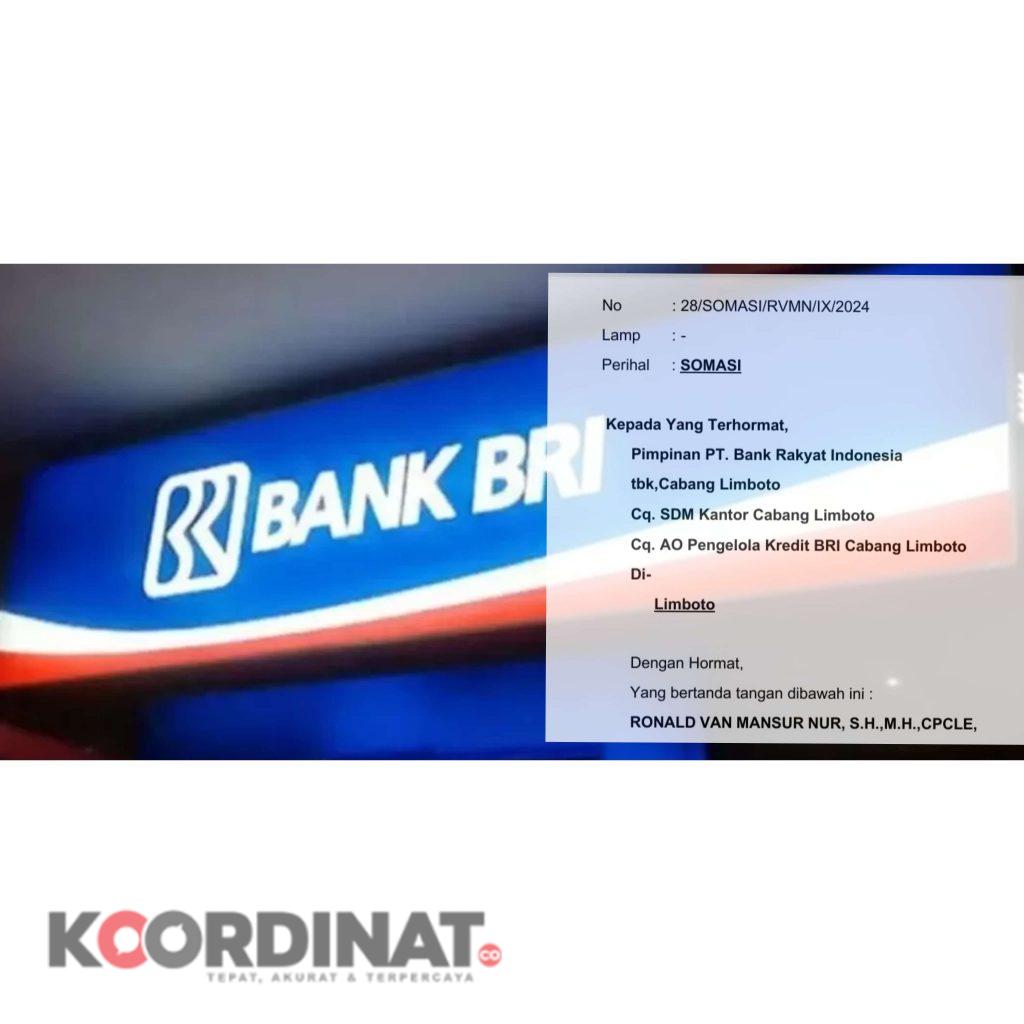 Rekening Didebet Sepihak, BRI Cab.Limboto Disomasi Nasabah
