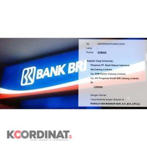 Rekening Didebet Sepihak, BRI Cab.Limboto Disomasi Nasabah