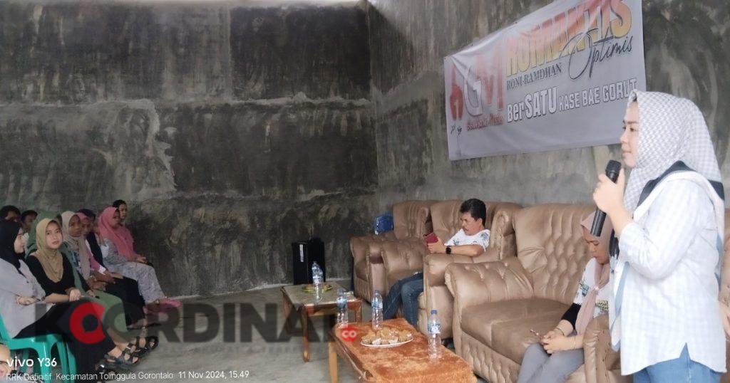 Indri Monoarfa Ajak Generasi Muda Biau-Tolinggula Menangkan Paslon Romantis